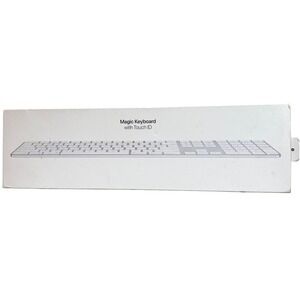 Apple Magic Keyboard Touch ID and Numeric Keypad Silver White A2520 EMPTY BOX
